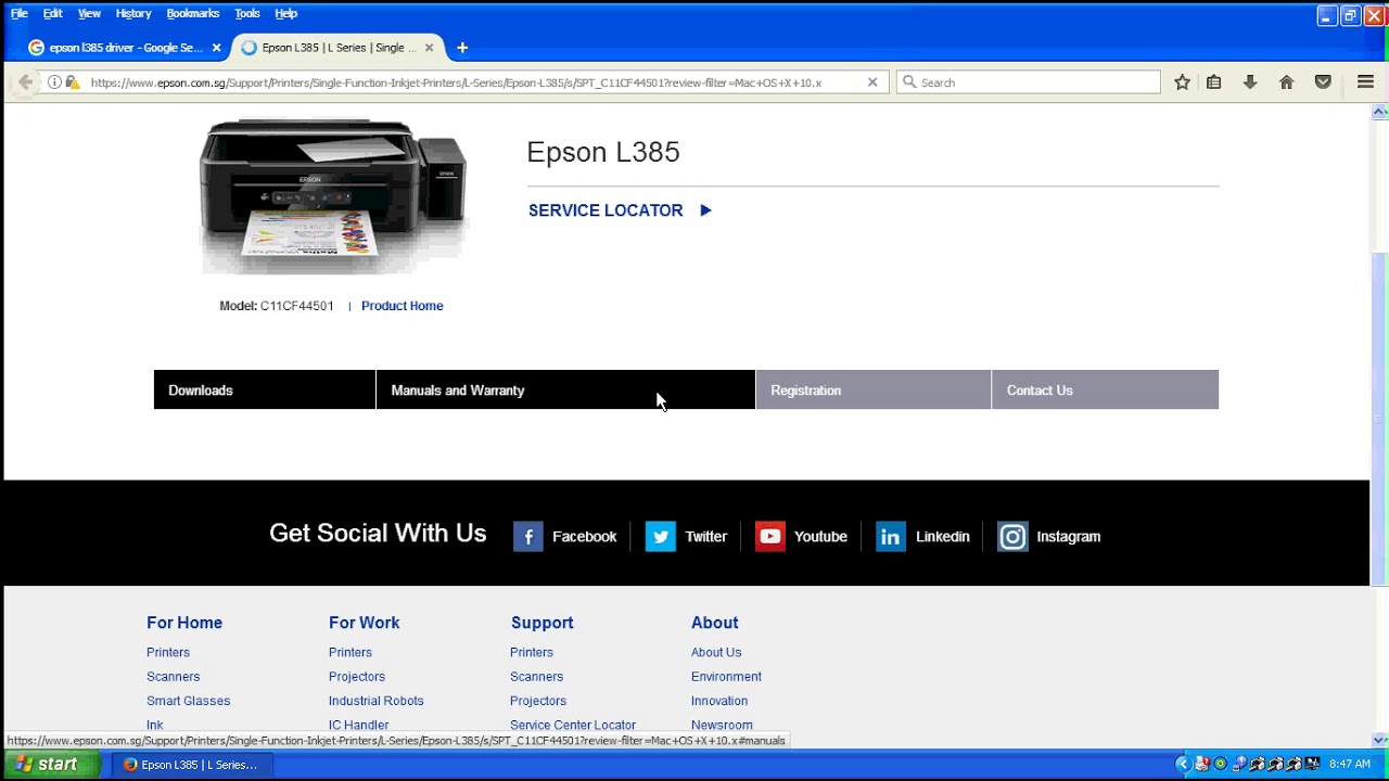 download software epson l385